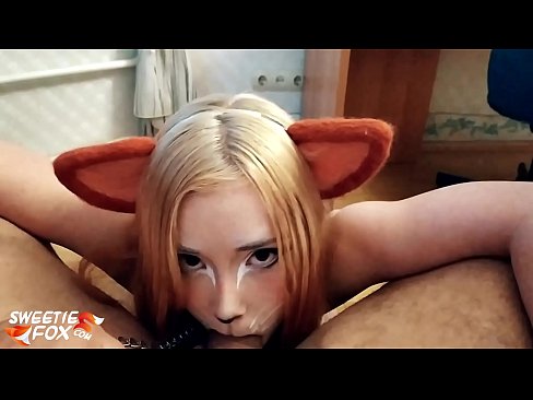 ❤️ Kitsune s'empassa la polla i es corre a la boca ️ Porno a nosaltres ﹏